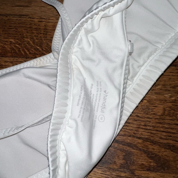 White Handful Sports Bra - Picture 3 of 3